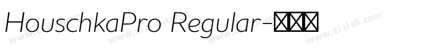HouschkaPro Regular字体转换